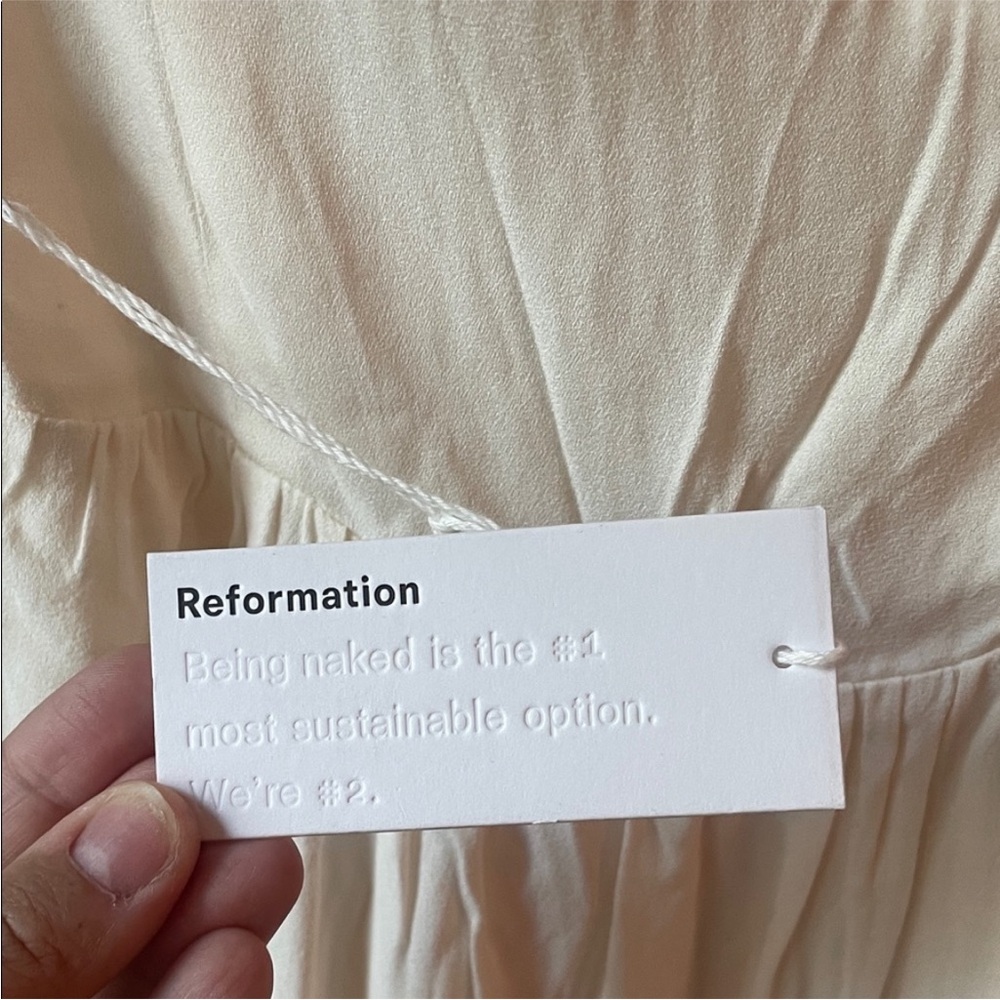 Reformation Hollyhock in Ivory - Picture 3 of 11